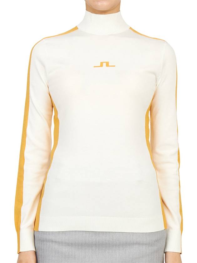 Golf Adia AWKW08330 0000 Women s Mock Neck Knit Sweater - J.LINDEBERG - BALAAN 2