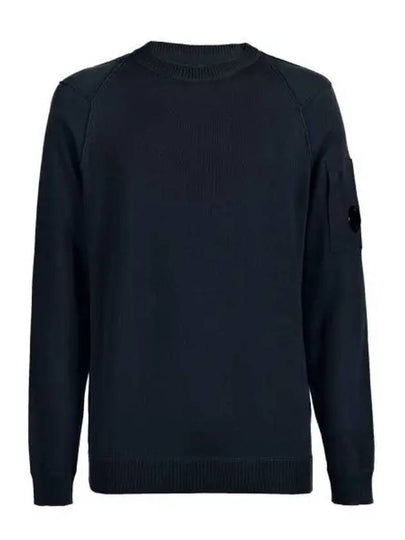 Men's Lens Wappen Cotton Sweatshirt Navy - CP COMPANY - BALAAN 2