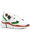 Sony Buckle Strap Low-Top Sneakers White Jungle Green - CHLOE - BALAAN 4