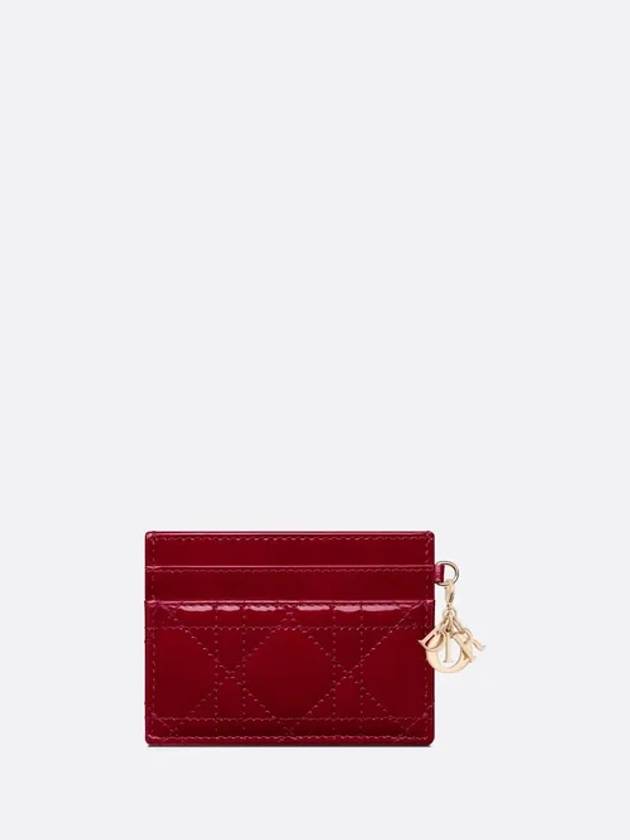 Lady Freesia 5 Slot Card Wallet Red - DIOR - BALAAN 4