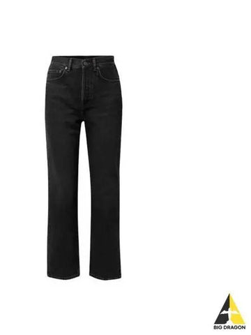 Women s Regular Fit High Waist Black Denim Pants A00342 - ACNE STUDIOS - BALAAN 1