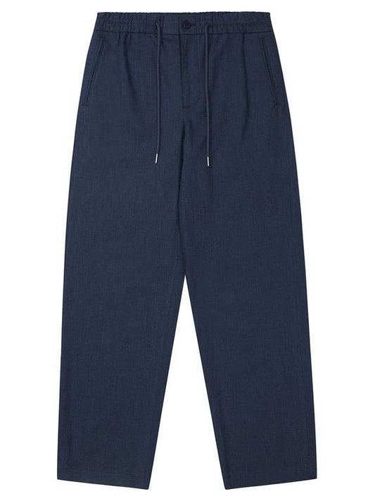 Men's Linen String Pants Navy SWDQPLPA05NV - SOLEW - BALAAN 1
