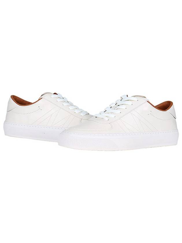 Leather Low Top Sneakers White - MONCLER - BALAAN 2