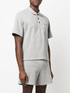 RWB Pocket Interlock Cotton Short Sleeve Polo Shirt Grey - THOM BROWNE - BALAAN 3