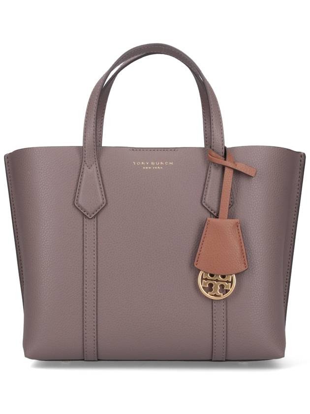 Perry Triple Compartment Small Tote Bag Dark Beige - TORY BURCH - BALAAN 2