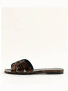 Tribute Tortoiseshell Patent Leather Mules Havana - SAINT LAURENT - BALAAN 2