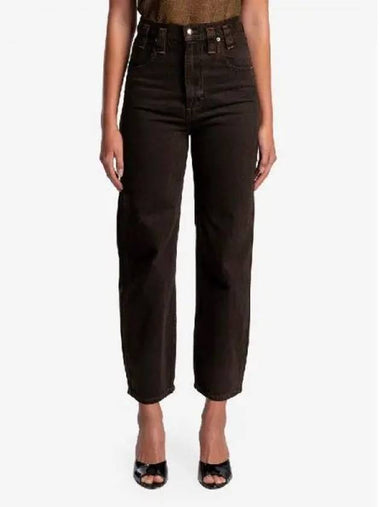 1 Brown Cotton Baggy Denim Pants 271145 - ECKHAUS LATTA - BALAAN 1