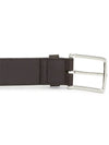 Intrecciato Leather Belt Dark Brown - BOTTEGA VENETA - BALAAN 5