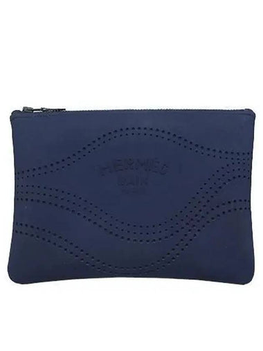 navy clutch bag - HERMES - BALAAN 1