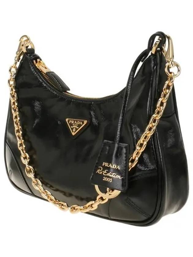 Re-Edition 2005 Leather Shoulder Bag Black - PRADA - BALAAN 3