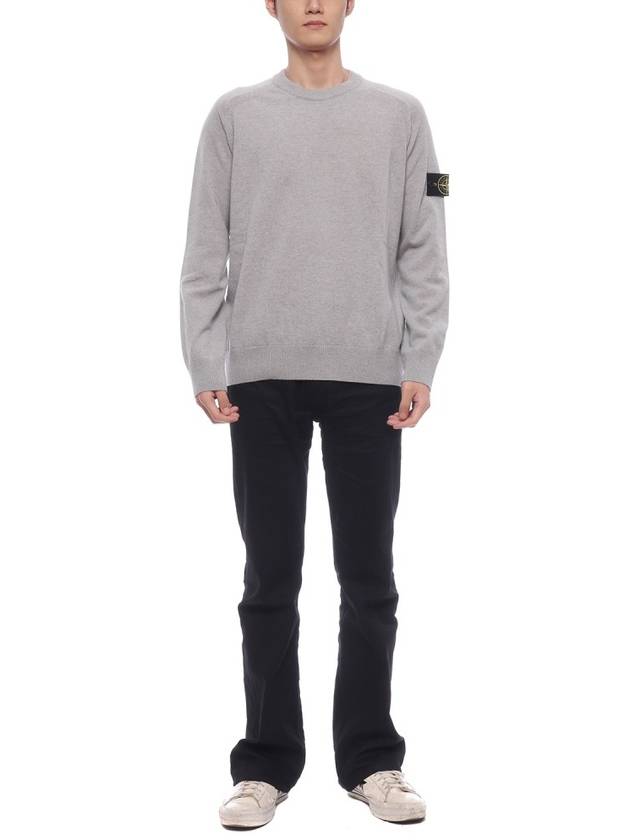 Pullover Wool Knit Top Grey - STONE ISLAND - BALAAN 4