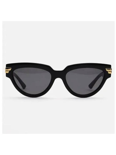 Eyewear Gold Logo Cat's Eye Sunglasses Black - BOTTEGA VENETA - BALAAN 2