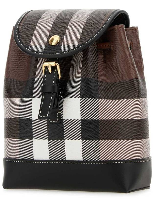 Check Mini Backpack Dark Brown - BURBERRY - BALAAN 3