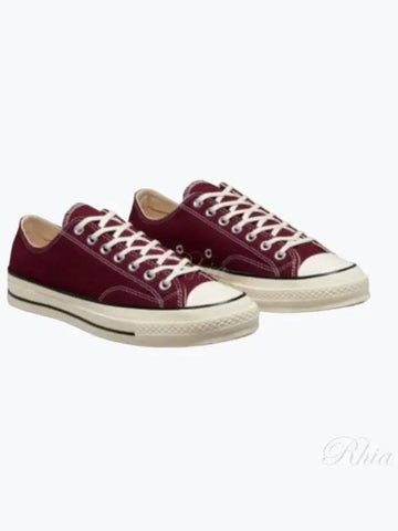 Chuck70 Seasonal Vintage Dark Beetroot Low Canvas Shoes A01450C - CONVERSE - BALAAN 1