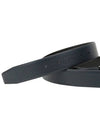 Gancini Buckle Reversible Leather Belt Black Navy - SALVATORE FERRAGAMO - BALAAN 5