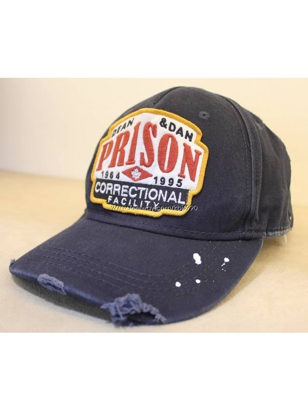 DQ PRISON embroidered logo square patch cap - DSQUARED2 - BALAAN 1