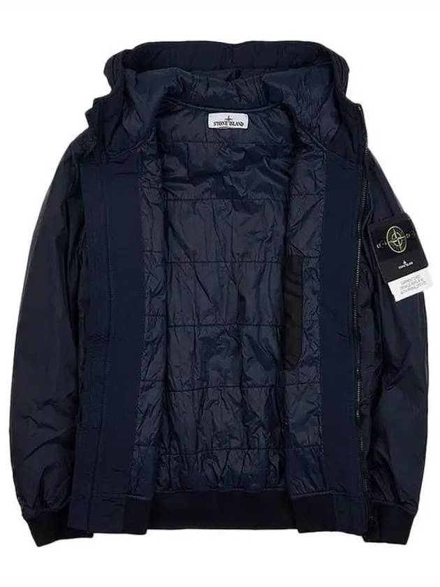 Men's Garment Dyed Crinkle Reps Recycled Nylon Primaloft TC Hooded Jacket Navy - STONE ISLAND - BALAAN 8