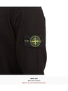 Compass Badge Ribbed Cotton Knit Top Black - STONE ISLAND - BALAAN 7