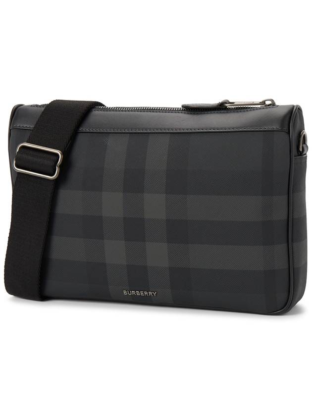 Rambler Check Cross Bag Charcoal - BURBERRY - BALAAN 3