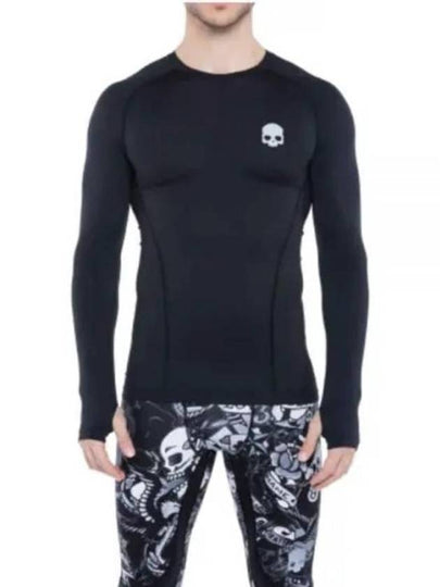 Second Skin Mesh Long Sleeve T-Shirt Black - HYDROGEN - BALAAN 2