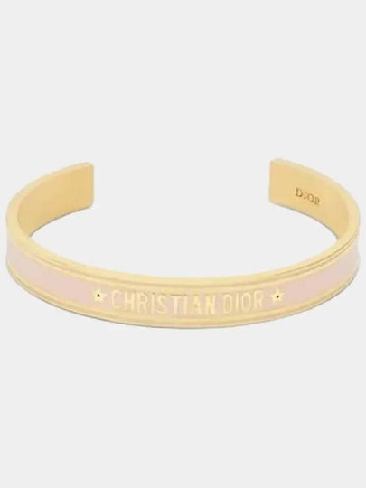 Cord Bangle Bracelet Gold Pink - DIOR - BALAAN 2