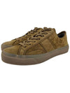 Cambridge Suede Lace-Up Low Top Sneakers Camel - TOM FORD - BALAAN 3