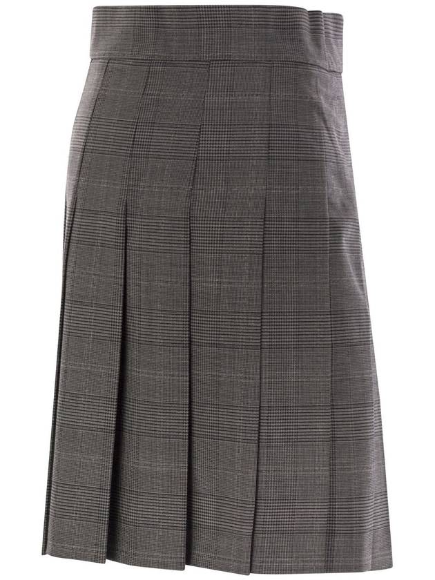 ALCUNO - Pleated short skirt in wool blend - MAX MARA - BALAAN 3