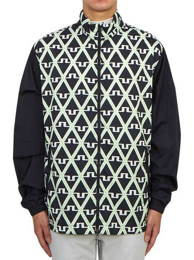 Lear Print Wind Jacket Geo Jl Navy - J.LINDEBERG - BALAAN 1