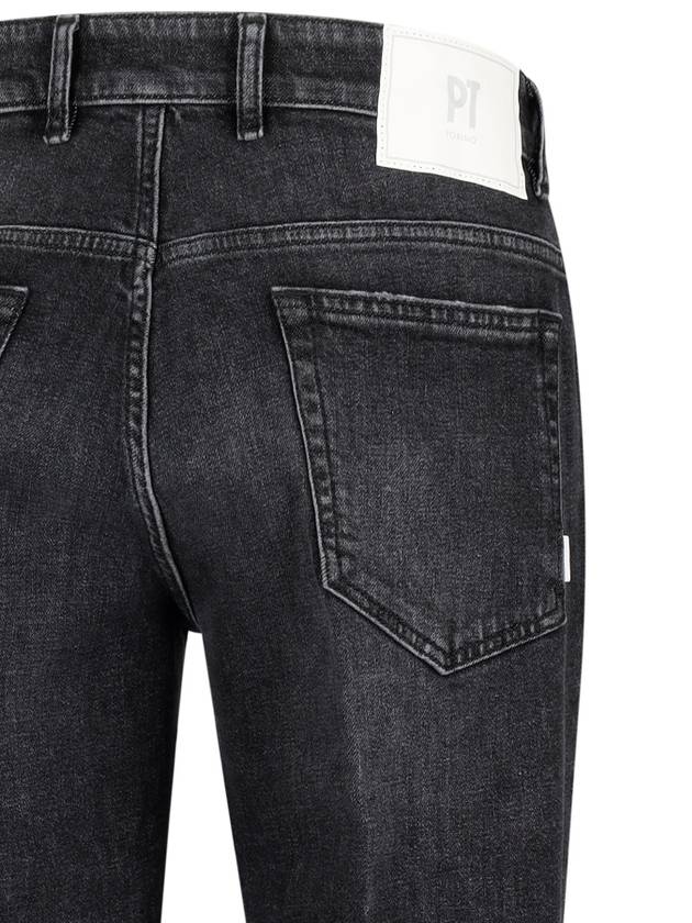 RECYCLED STRETCH BLACK DENIM 11 OZ - PT TORINO - BALAAN 3