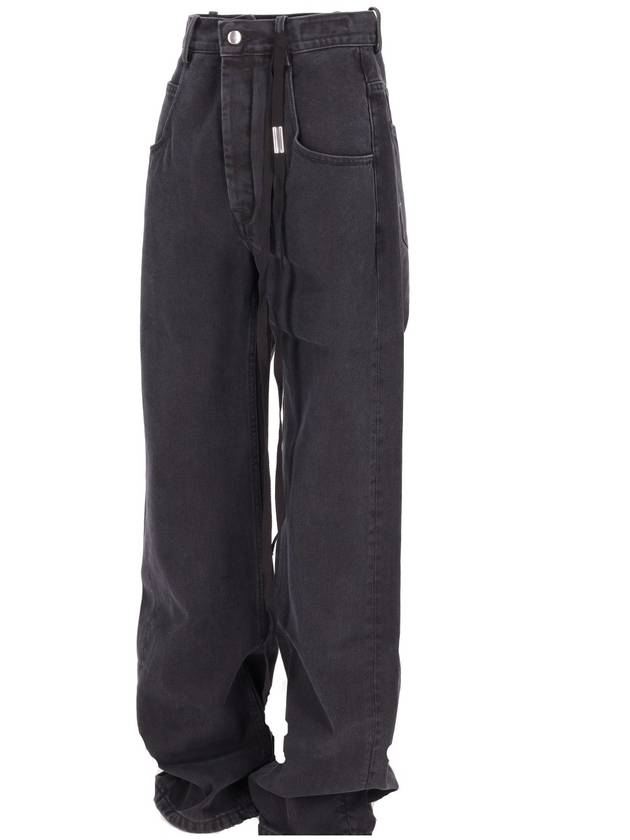 CLAIRE 5-POCKETS COMFORT TROUSERS FADED DENIM - ANN DEMEULEMEESTER - BALAAN 2