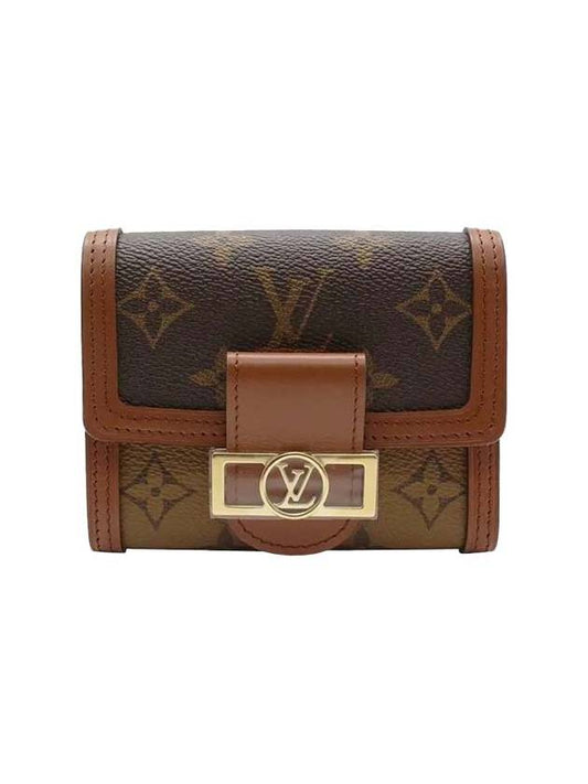 Monogram Dauphine Compact Halfwallet Brown - LOUIS VUITTON - BALAAN.