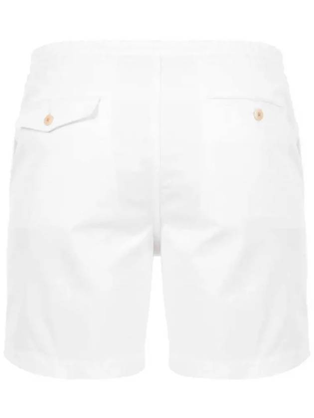 Men's Embroidered Pony Prepster Shorts White - POLO RALPH LAUREN - BALAAN 4