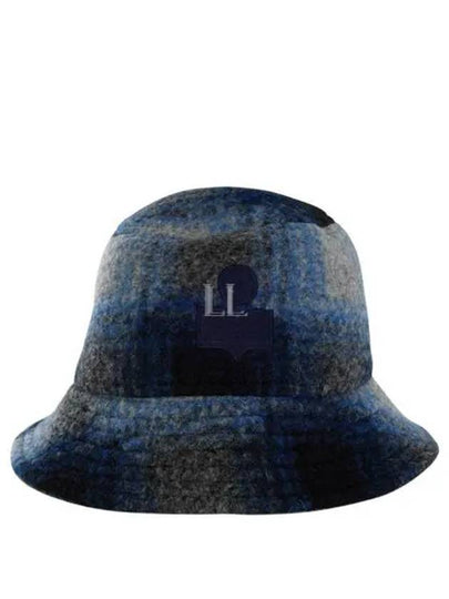 Haley Embroidered Logo Bucket Hat Blue - ISABEL MARANT - BALAAN 2