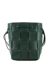 Intrecciato Cassette Small Leather Bucket Bag Green - BOTTEGA VENETA - BALAAN 2