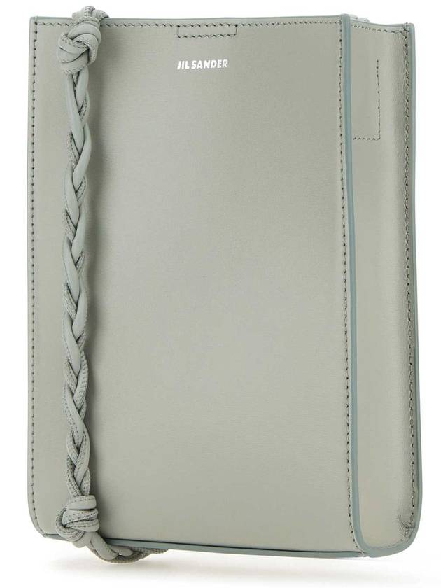 Women's Tangle Small Leather Shoulder Bag Pastel Grey - JIL SANDER - BALAAN 3