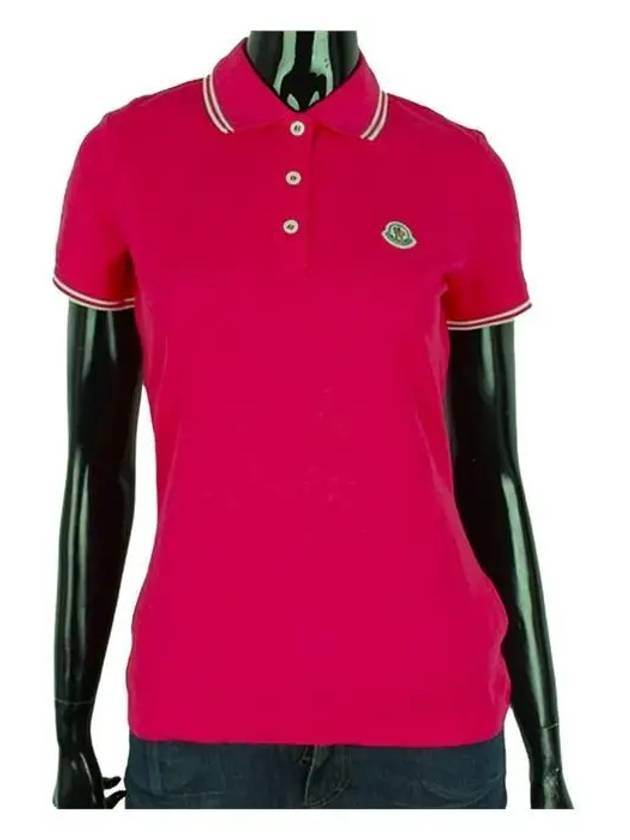 Women's logo patch short sleeve collar neck PK polo collar 3 colors 8374000 84080 - MONCLER - BALAAN 4