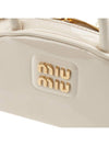 Patent Leather Top Handle Shoulder Bag White - MIU MIU - BALAAN 7