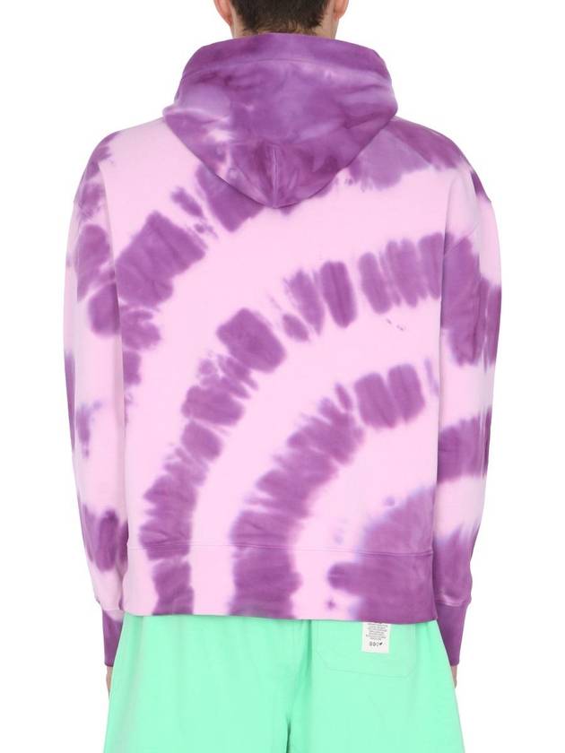 logo tie-dye hood lilac - MSGM - BALAAN 4