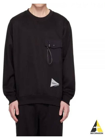 24 GRAMICCI Pocket Sweatshirt GUJ4S3004 BLACK - AND WANDER - BALAAN 1