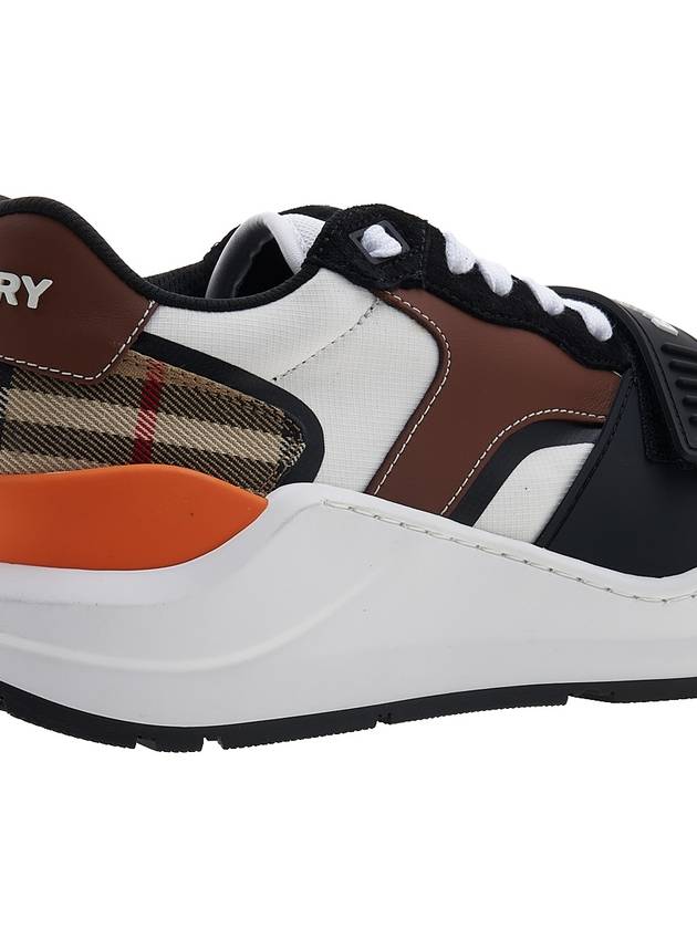 Leather Suede Vintage Check Sneakers Black - BURBERRY - BALAAN 11