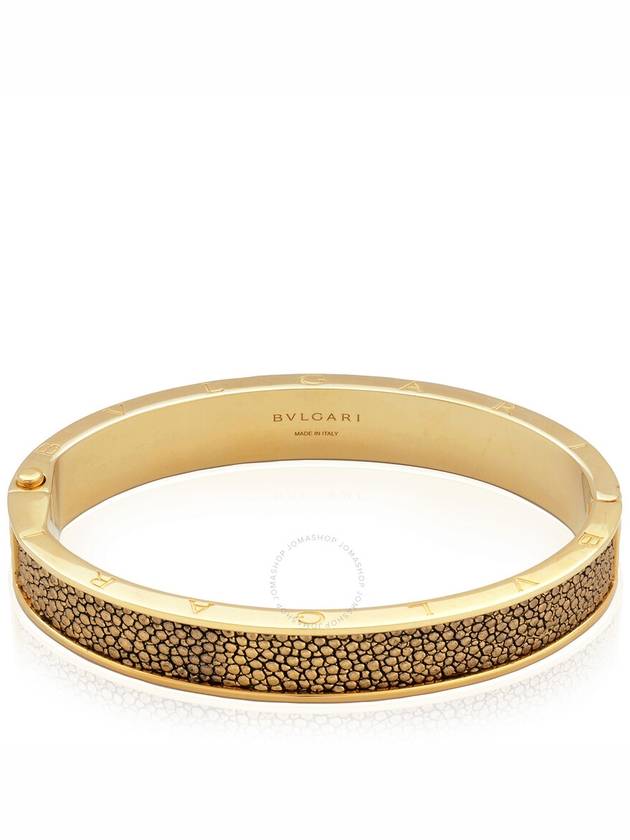 Bvlgari Gold-Plated Brass Bangle Bracelet, Size M - BVLGARI - BALAAN 1