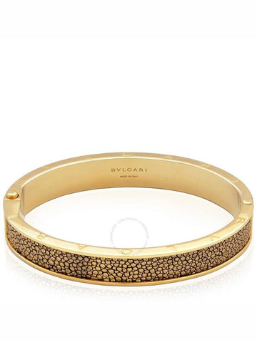 Bvlgari Gold-Plated Brass Bangle Bracelet, Size M - BVLGARI - BALAAN 1