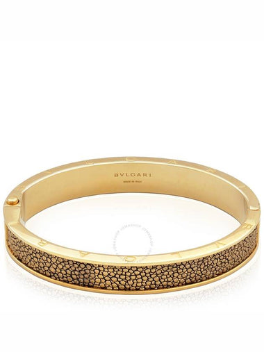 Bvlgari Gold-Plated Brass Bangle Bracelet, Size M - BVLGARI - BALAAN 1