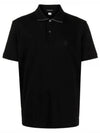 Men's Logo Patch Short Sleeve Polo Shirt Black - CP COMPANY - BALAAN 2