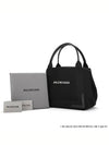 Cabas Logo Canvas Small Tote Bag Black - BALENCIAGA - BALAAN 5