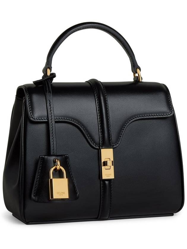 16 Calfskin Mini Shoulder Bag Black - CELINE - BALAAN 3