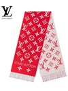 LV Essential Monogram Wool Scarf Red - LOUIS VUITTON - BALAAN 2