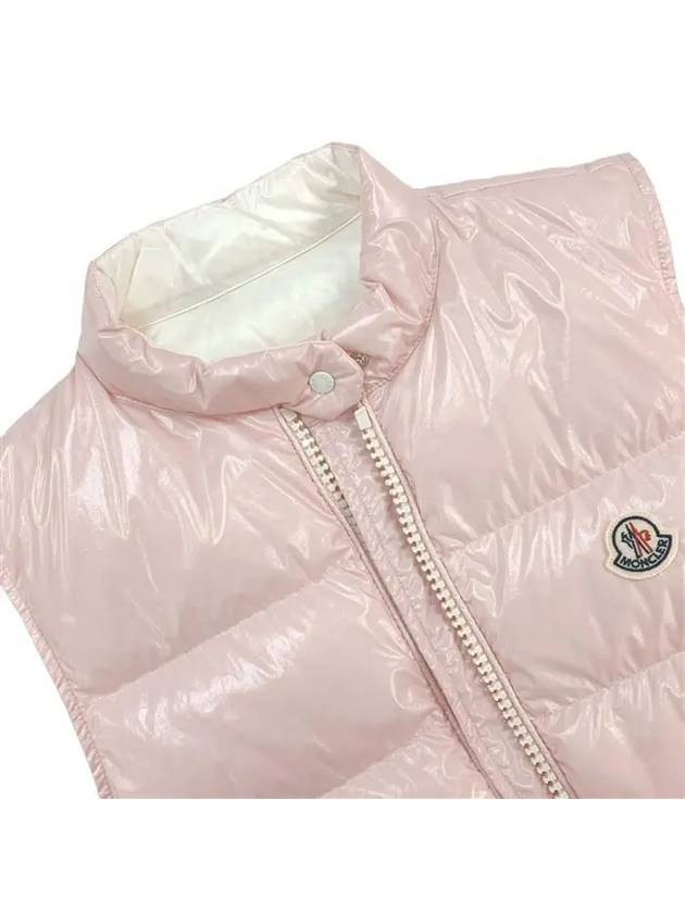 Alcibia Logo Patch Padded Vest Pink - MONCLER - BALAAN 3