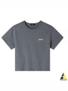 Boxy Micro Logo Short Sleeve T-Shirt Charcoal - A.P.C. - BALAAN 2