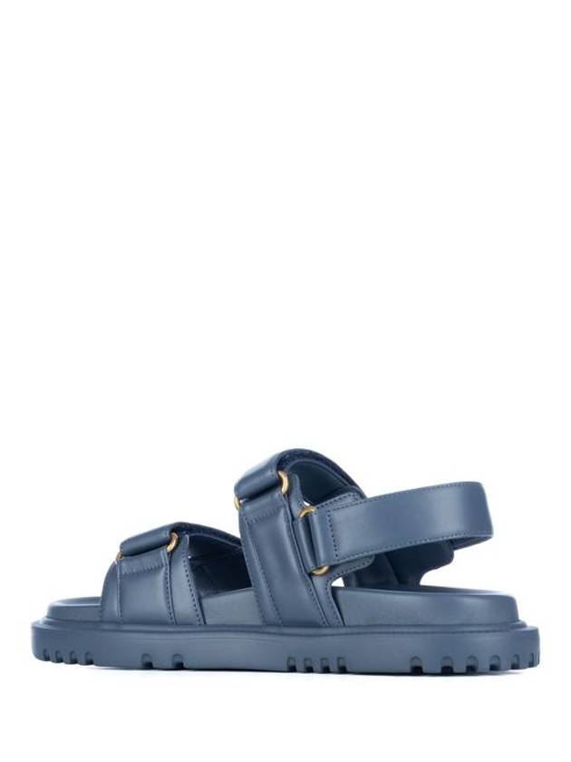 Dioract Strap Lambskin Sandals Midnight Blue - DIOR - BALAAN 1